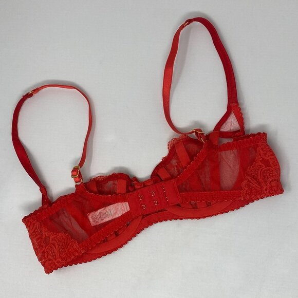 Agent Provocateur Rozlyn Red Lace Bra 32B - Picture 13 of 16